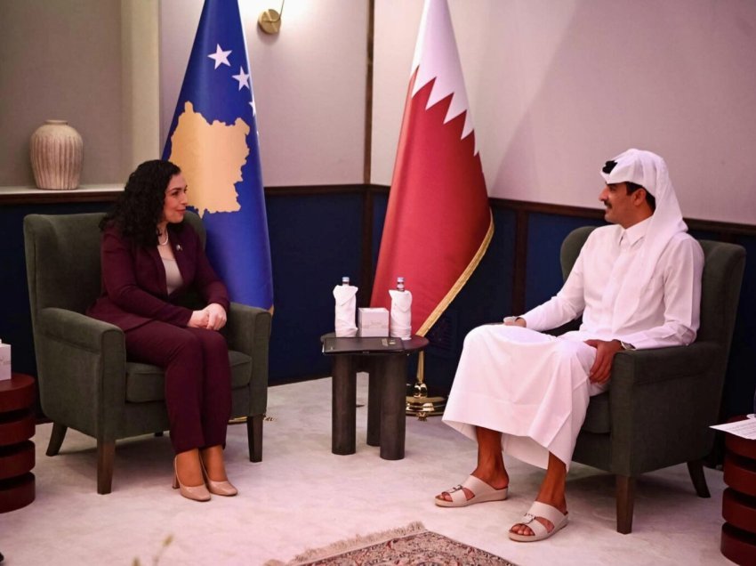 Osmani në takim me Emirin e Katarit: Diskutuan për thellimin e mëtejshëm të raporteve dhe bashkëpunimin