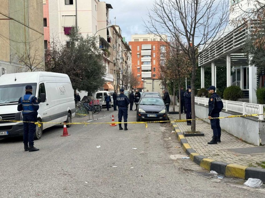 Plagosje me armë zjarri në Tiranë, Policia në vendngjarje