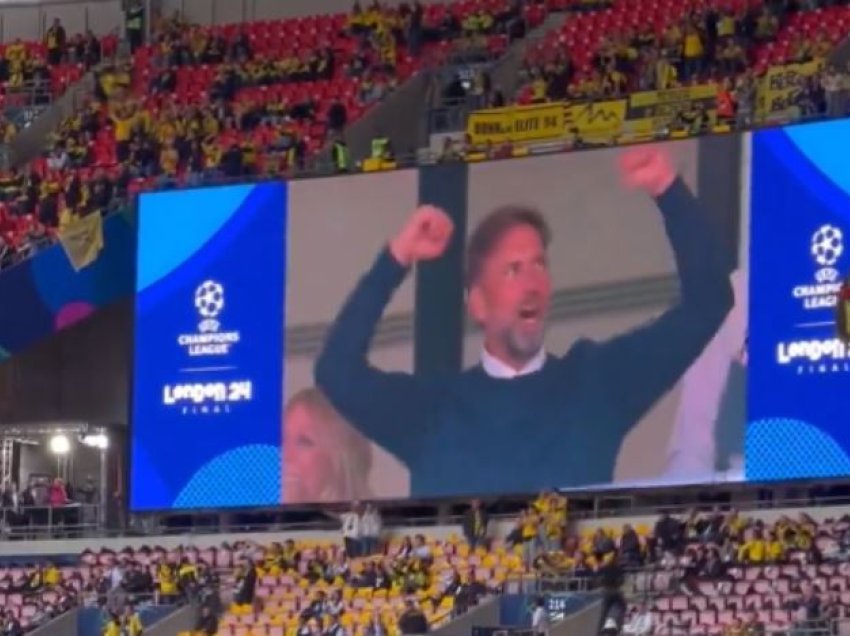 Klopp në “Wembley”, në përkrahje të Dortmundit në finale
