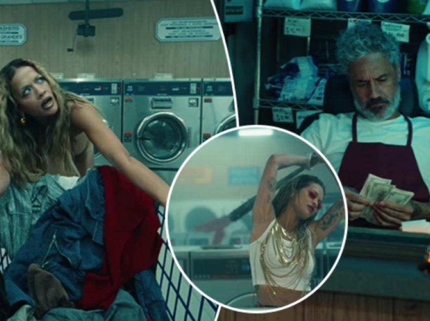 Rita Ora “shpërlanë para” me bashkëshortin e saj në klipin e saj të ri “Ask And You Shall Receive”