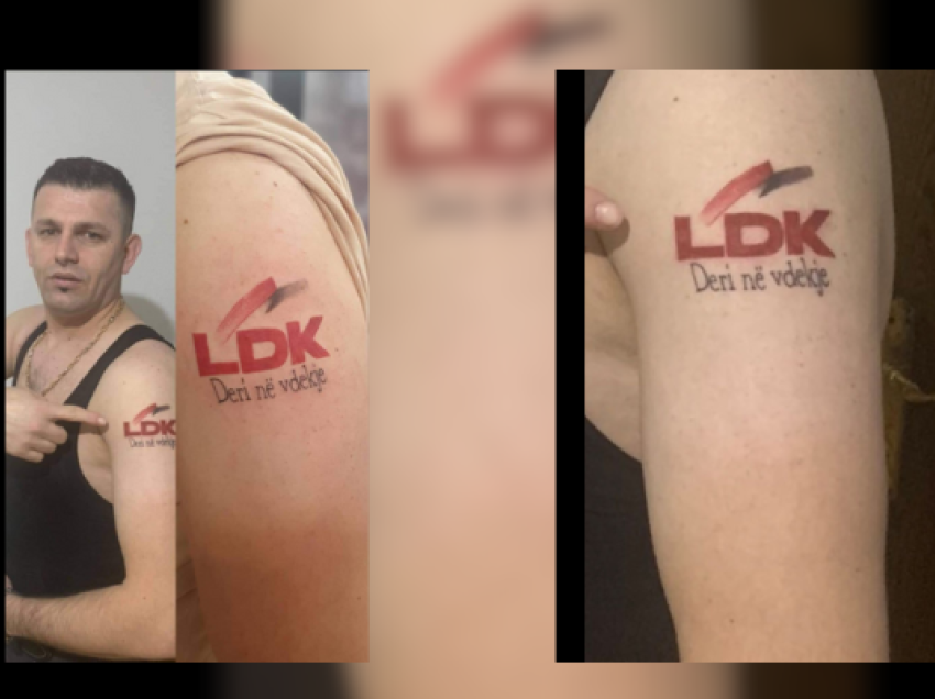 “Deri në vdekje”, qytetari bën tatuazh në krahë LDK-në