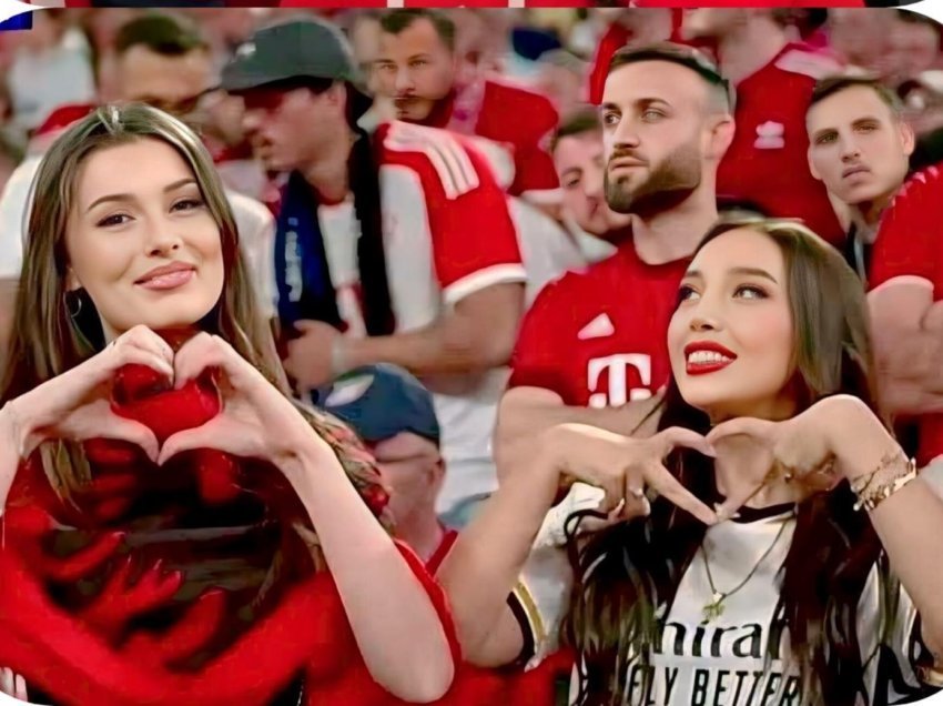 Tërhoqi vëmendjen në tribunat e “Allianz Arena”, ky është emri i bukuroshes shqiptare