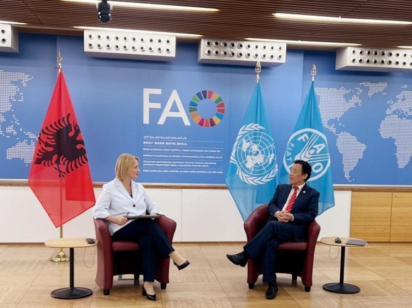 Ministrja Anila Denaj në Romë takim me kreun e FAO-s: Mbështetje për bujqësinë dixhitale