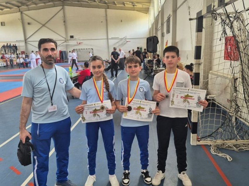 Karateistët e KK “Rinia” të suksesshëm në turneun ndërkombëtar në Shkup