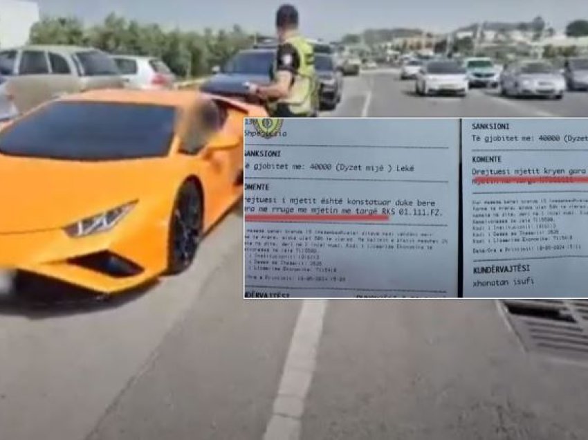 Reperi i njohur, gara shpejtësie me ‘Lamborghini’ në rrugët e Tiranës, kapet nga policia