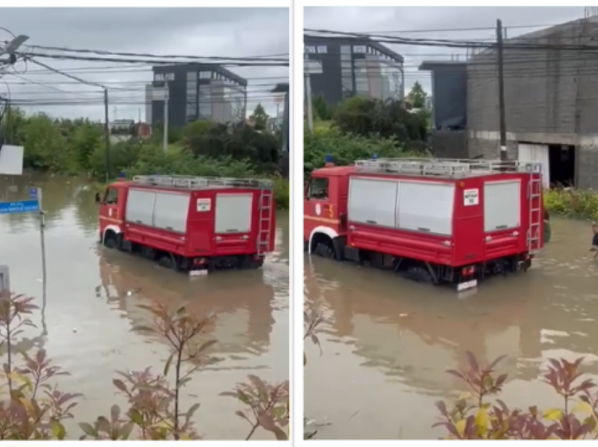 Dëme materiale pas reshjeve të shiut në Prishtinë, Komuna bën thirrje për durim për trafikun e shkaktuar