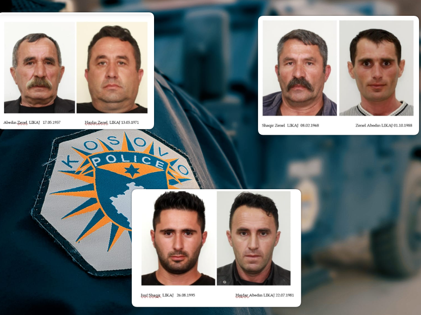 Policia publikon fotografitë e gjashtë anëtarëve të familjes nga Prizreni - kërkohen për vrasje të rëndë në tentativë